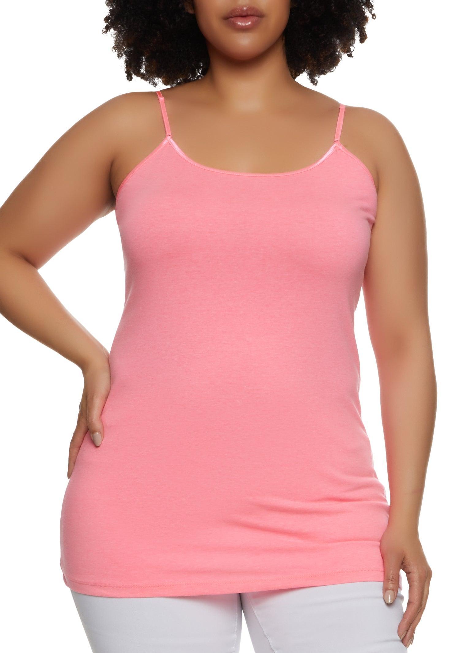 Womens Plus Size Solid Scoop Neck Cami Product Image