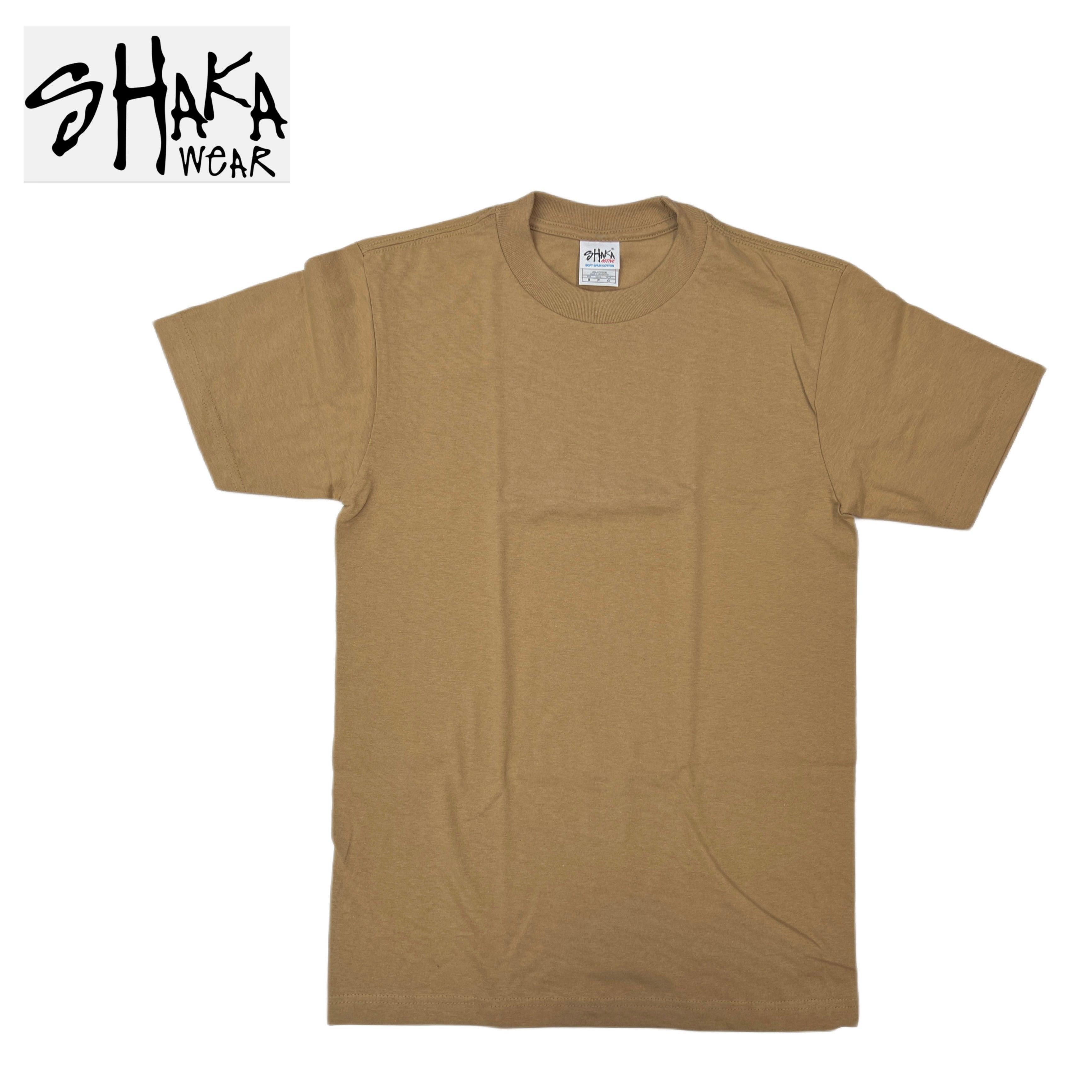 Shaka Wear 6.0 oz Active Short Sleeve T-Shirt (Brown/Charcoal Grey/Heather Grey/Khaki/Navy) Male Product Image