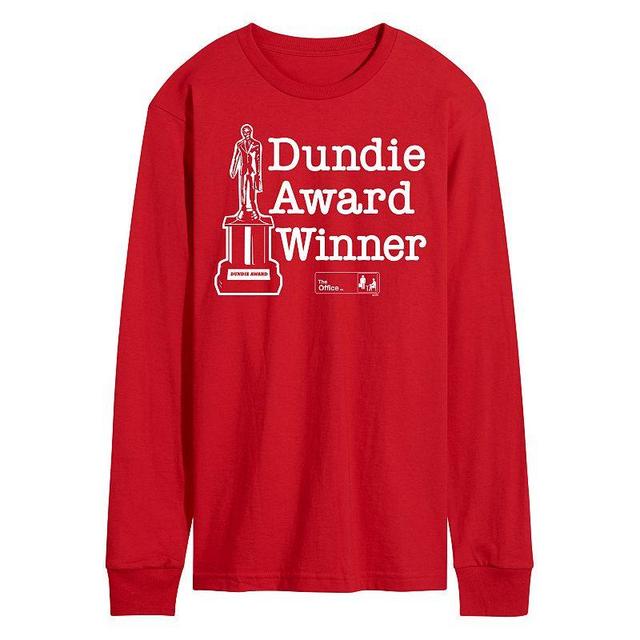 Mens The Office Dundie Winner Long Sleeve Tee Product Image