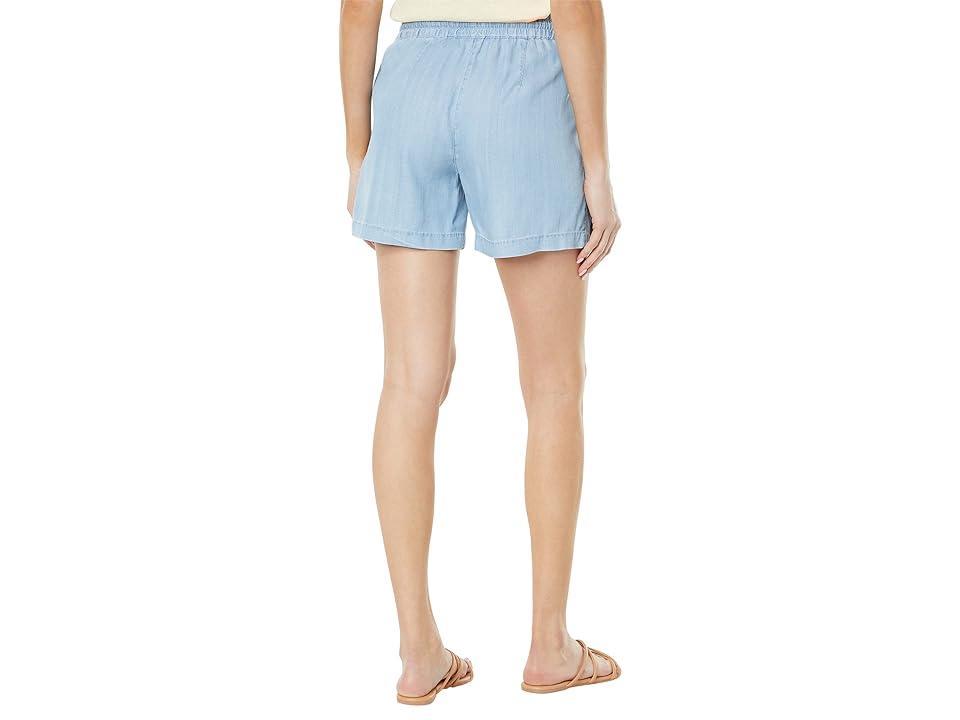 Tommy Bahama Chambray All Day High-Rise Easy Shorts (Light Storm Wash) Women's Shorts Product Image