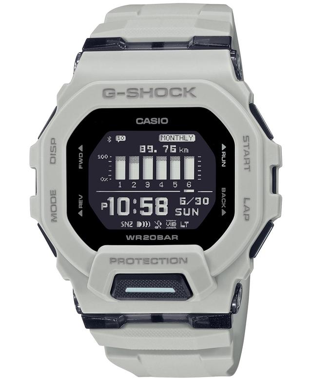 Men's Casio G-Shock Move Grey Resin Strap Watch with Square Black Dial (Model: Gbd200Uu-9) Product Image