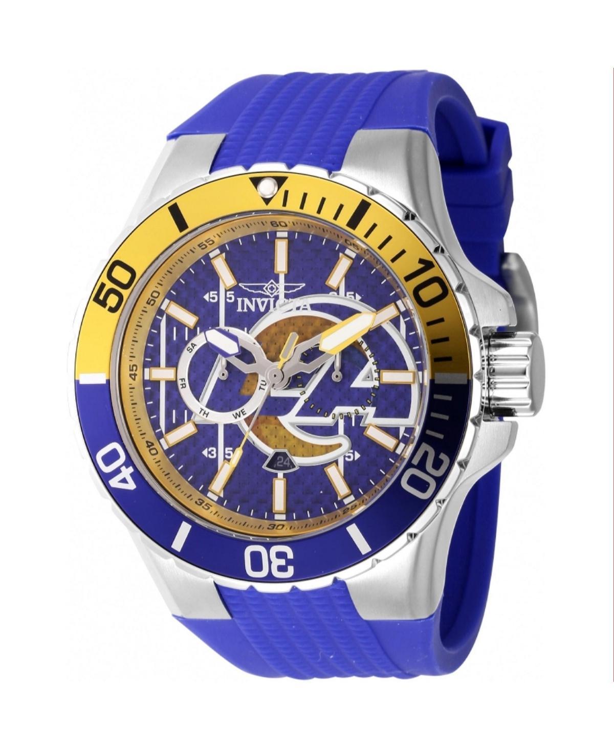 Invicta Mens 45405 Nfl Los Angeles Rams Quartz Multifunction Blue Dial Watch - Blue Product Image