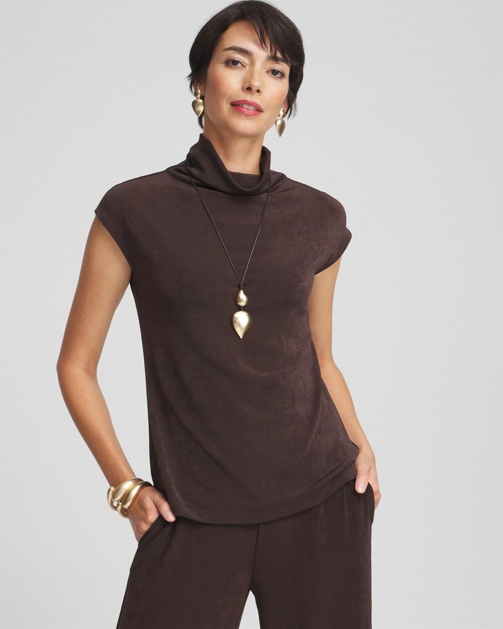 Women's Travelers Mock Neck Top Product Image