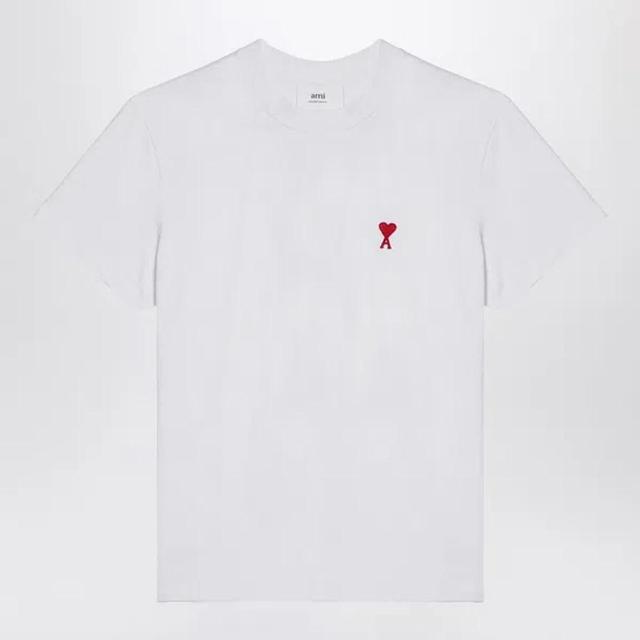 AMI ALEXANDRE MATTIUSSI Ami De Coeur White T-shirt Product Image