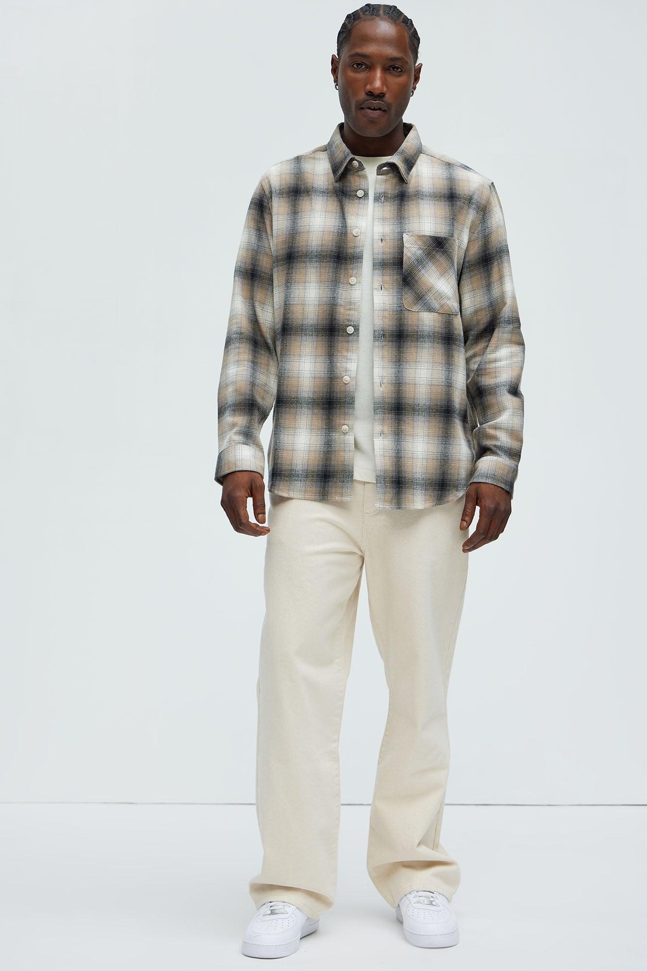 Dighton Plaid Shirt - Taupe/combo Product Image