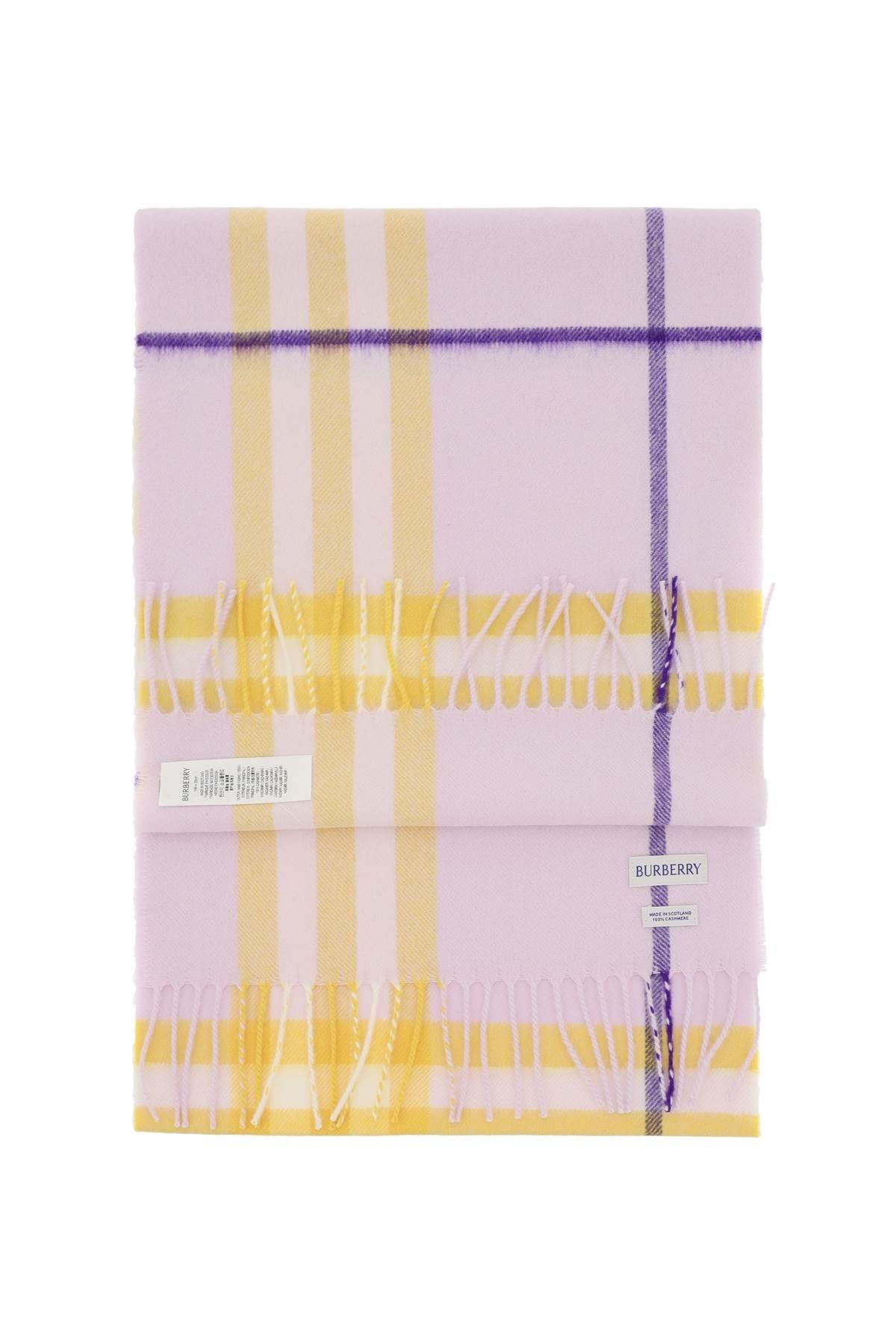 BURBERRY Check Cashmere Scarf In Mixed Colours Product Image