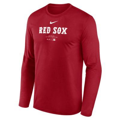 Boston Red Sox Authentic Collection Practice Nike Men's Dri-FIT MLB Long-Sleeve T-Shirt Product Image