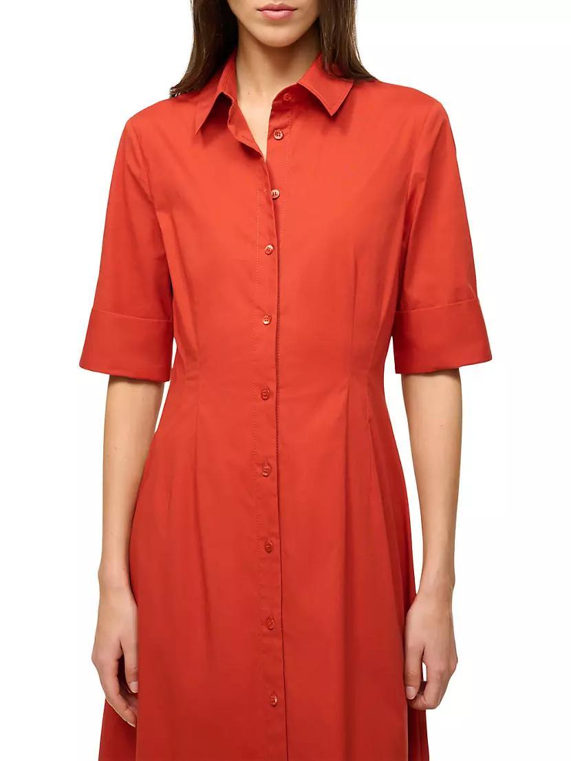 Joan Stretch-Cotton Maxi Shirtdress Product Image