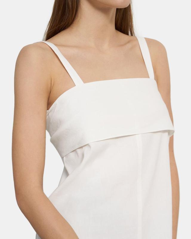 Tie-Back Top in Stretch Linen Product Image