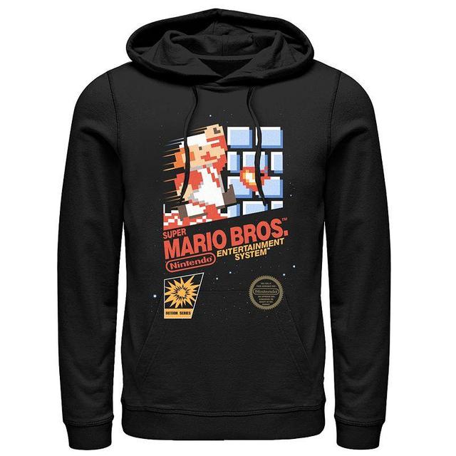 Mens Nintendo Super Mario Brothers Pullover Hoodie Black Product Image