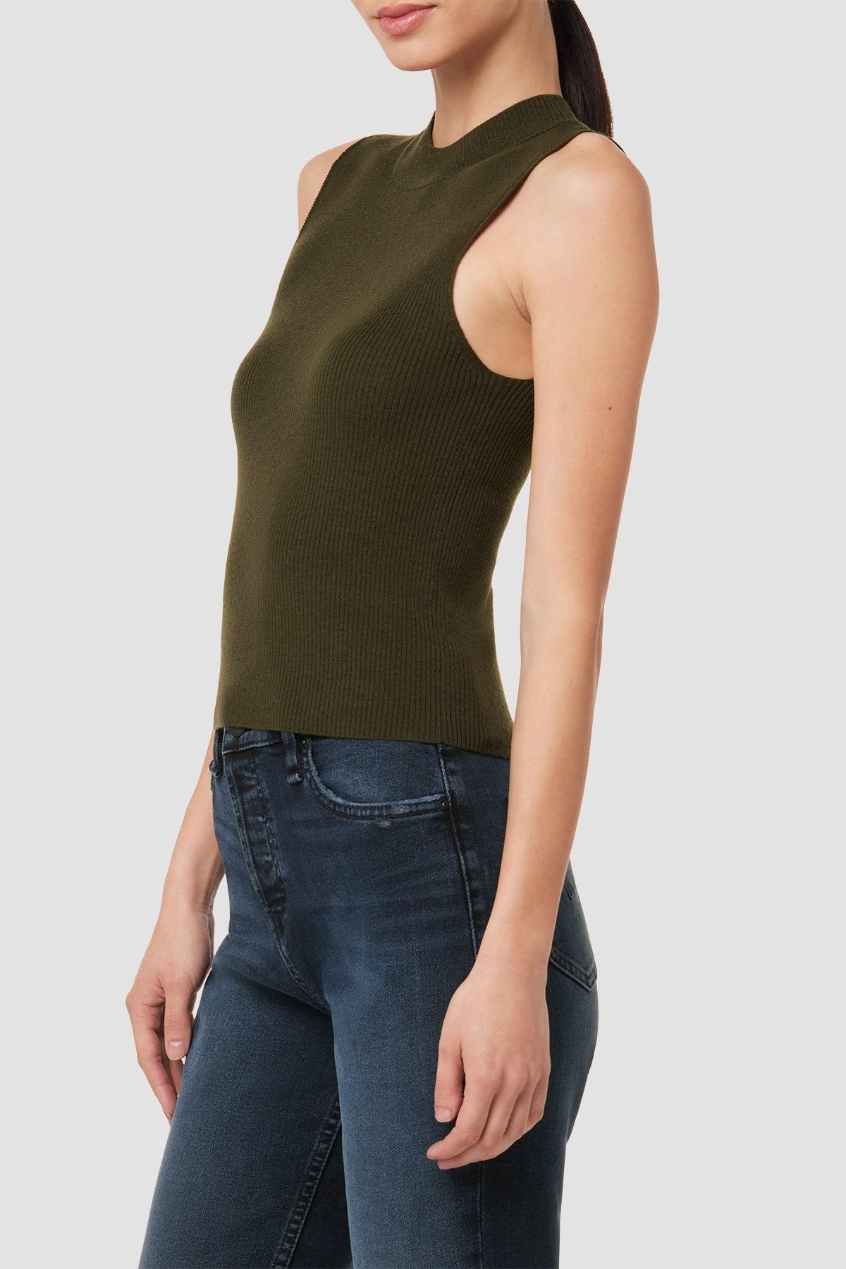 Mock Neck Sweater Tank Female Product Image