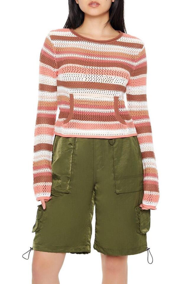 Striped Crochet Sweater | Forever 21 Product Image