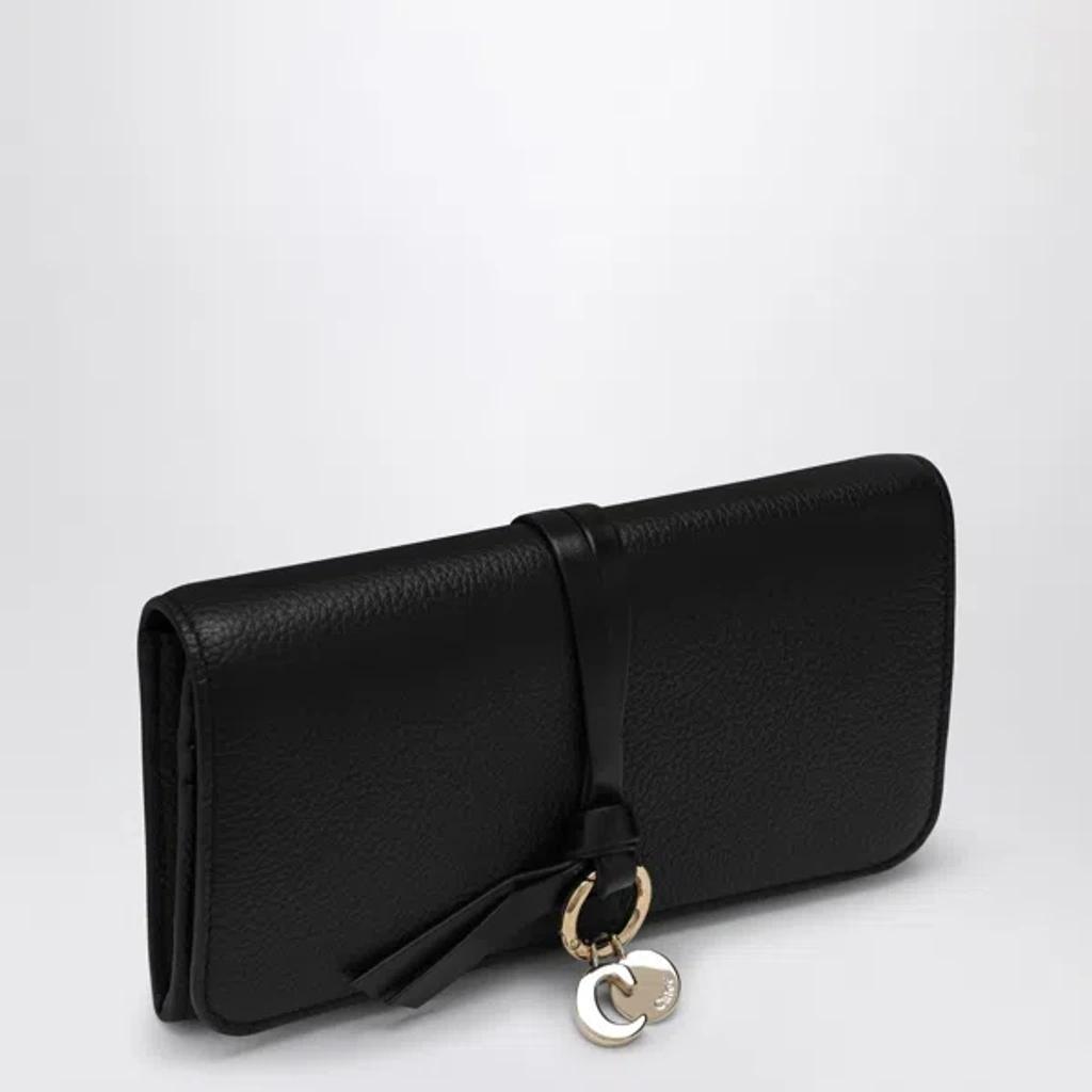 CHLOÉ Alphabet Black Flap Wallet Product Image