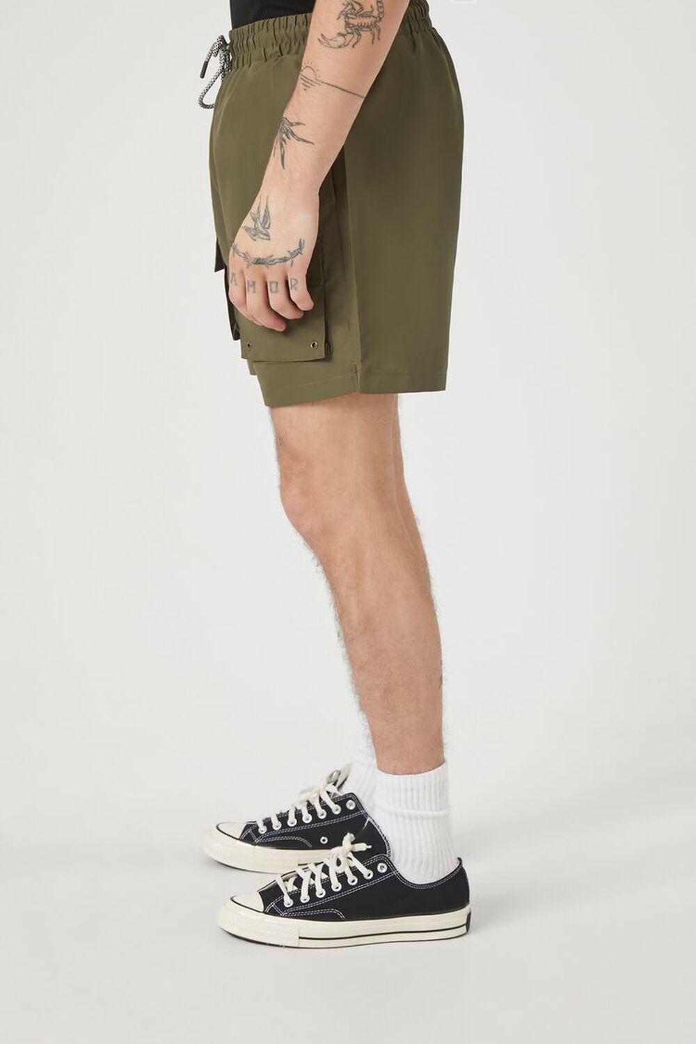 Drawstring Cargo Swim Trunks | Forever 21 Product Image