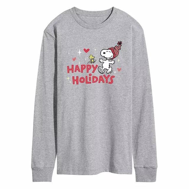 Mens Peanuts Holidays Tee Grey Grey Product Image