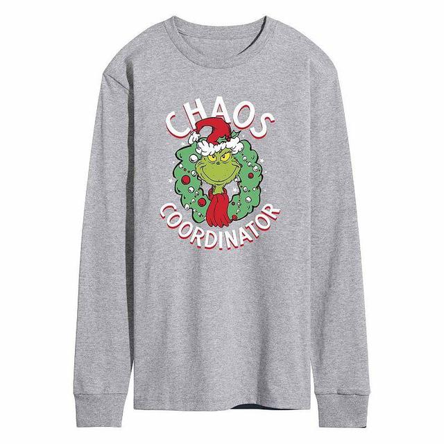 Mens The Grinch Chaos Tee Grey Grey Product Image