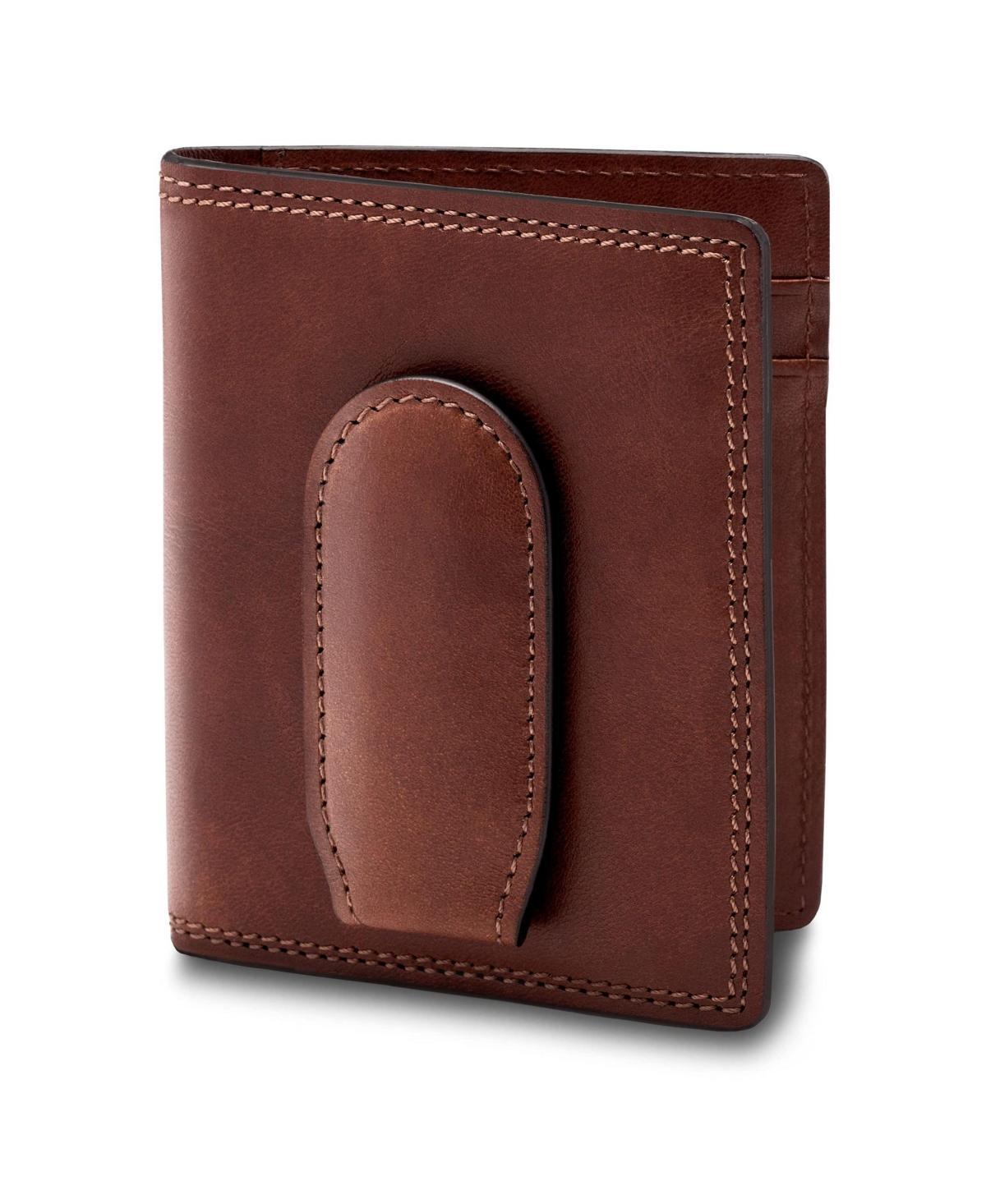 Bosca Dolce Collection - Deluxe Front Pocket Wallet (Dark Brown) Wallet Handbags Product Image