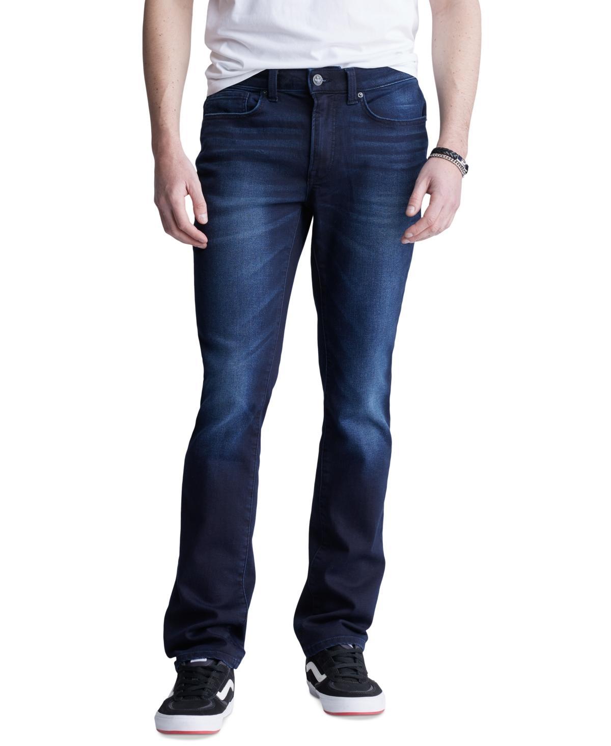 Buffalo David Bitton Mens Ash Slim-Fit Fleece Jeans in Sanded Wash Product Image