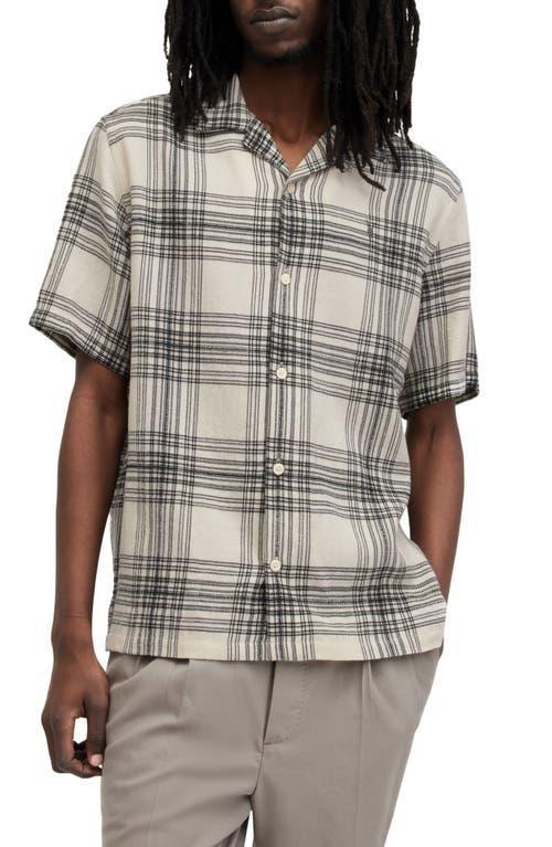 AllSaints Padres Plaid Camp Shirt Product Image