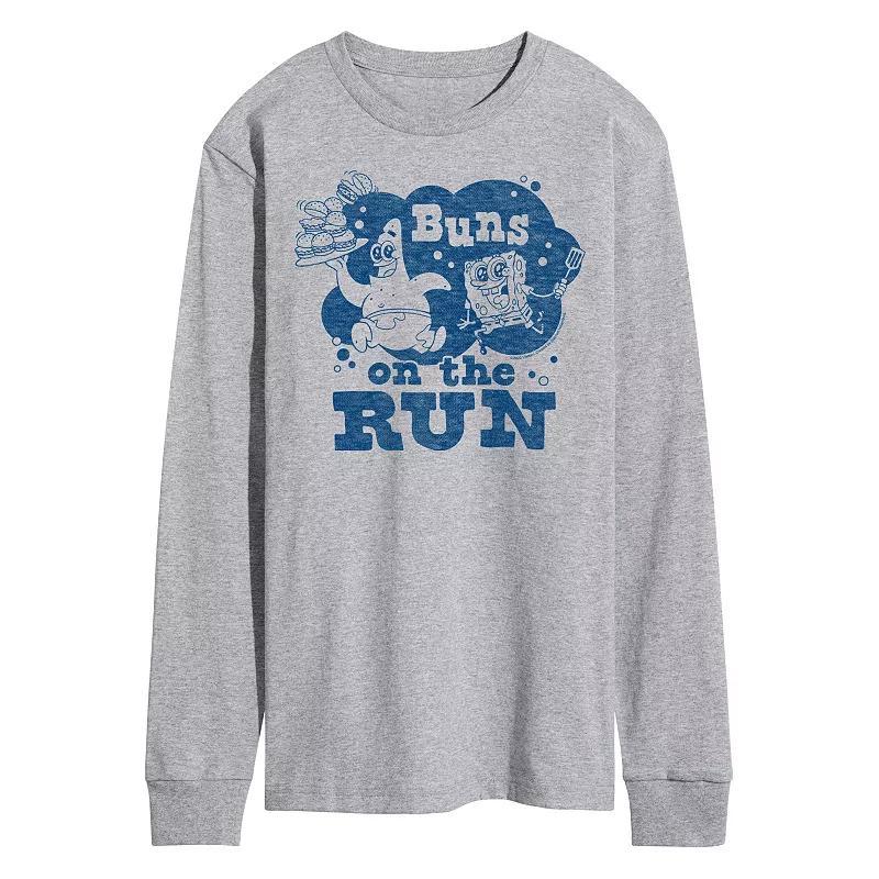 Mens Nickelodeon SpongeBob Squarepants Buns On The Run Long Sleeve Product Image