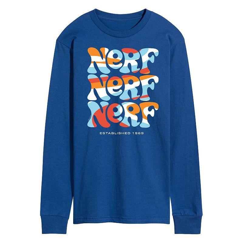 Mens Nerf Retro Long Sleeve Graphic Tee Black Product Image