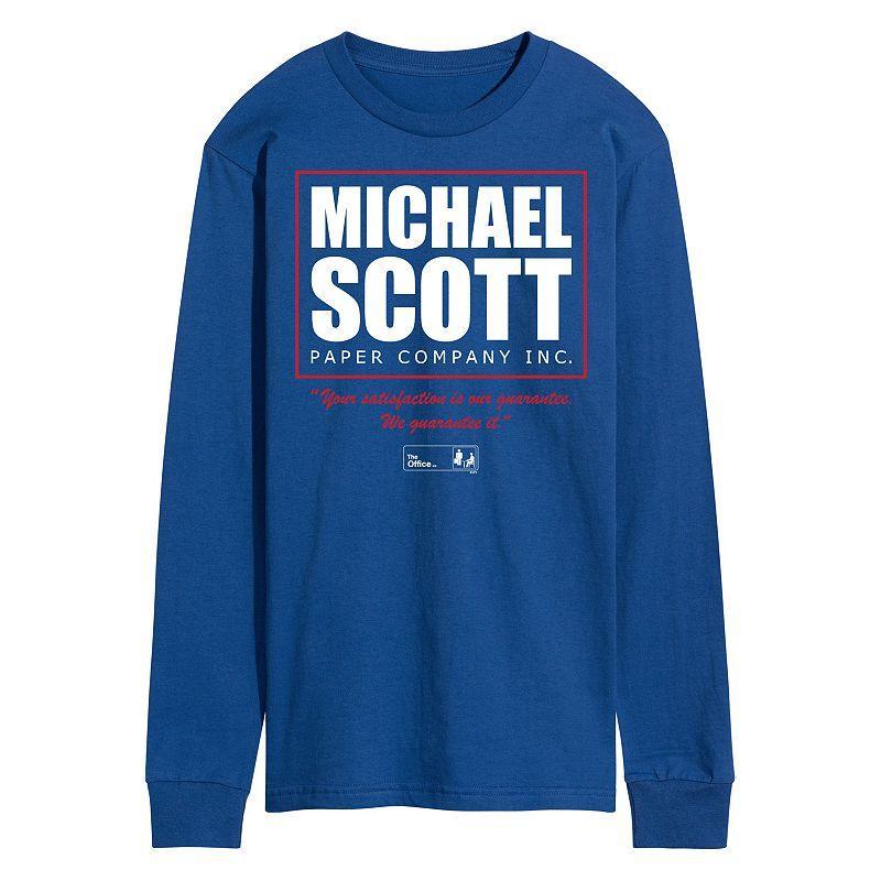 Mens The Office Michael Scott Paper Long Sleeve Tee Product Image