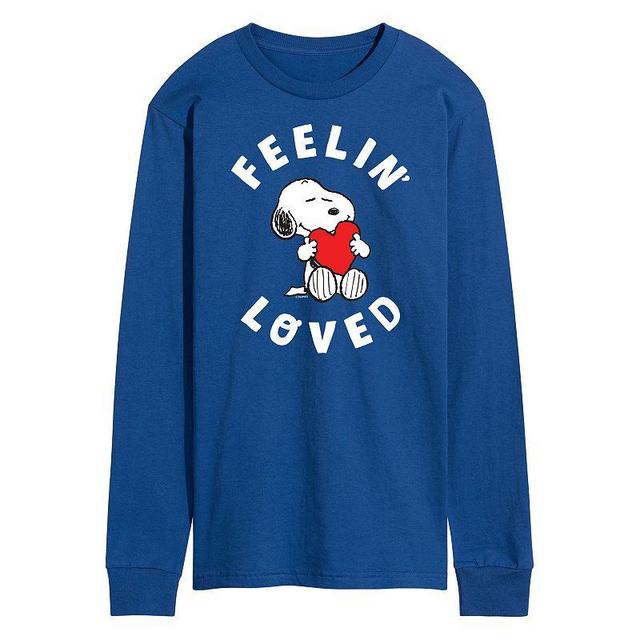 Mens Peanuts Feelin Loved Long Sleeve Tee Product Image