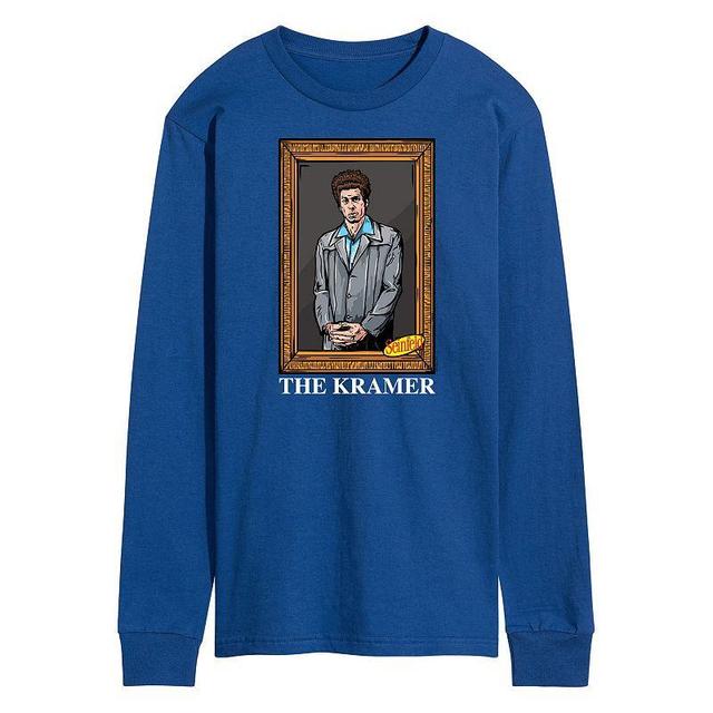 Mens Seinfeld The Kramer Long Sleeve Graphic Tee Blue Product Image