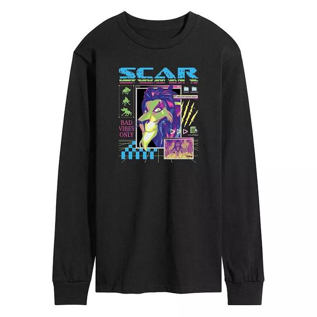 Disney Villains Lion King Scar Mens Long Sleeve Graphic Tee Product Image