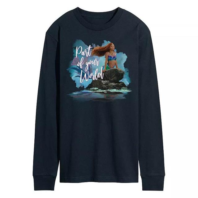 Disneys The Little Mermaid Mens Part Of Your World Graphic Tee Blue Product Image