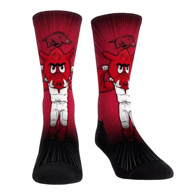 Rock Em Socks Arkansas Razorbacks Mascot Pump Up Crew Socks, Mens Product Image