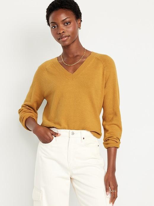 SoSoft Loose V-Neck Sweater Product Image