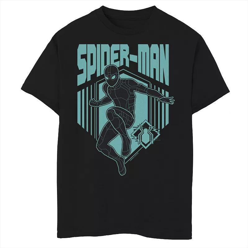 Boys 8-20 Marvel Spider-Man Far From Home Stealth Suit Silhouette Logo Graphic Tee, Boys Product Image