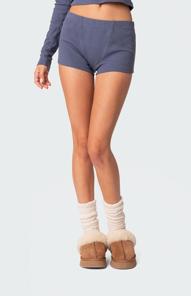 Edikted Women's Rebekah Ribbed Shorts Product Image