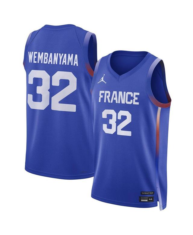 Men's Victor Wembanyama France Limited Road Jordan Basketball Replica Jersey Product Image