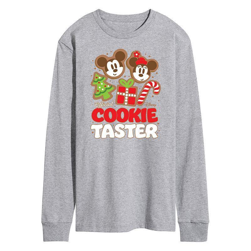 Disneys Mickey & Minnie Mouse Mens Official Cookie Taster Long Sleeve Graphic Tee Product Image