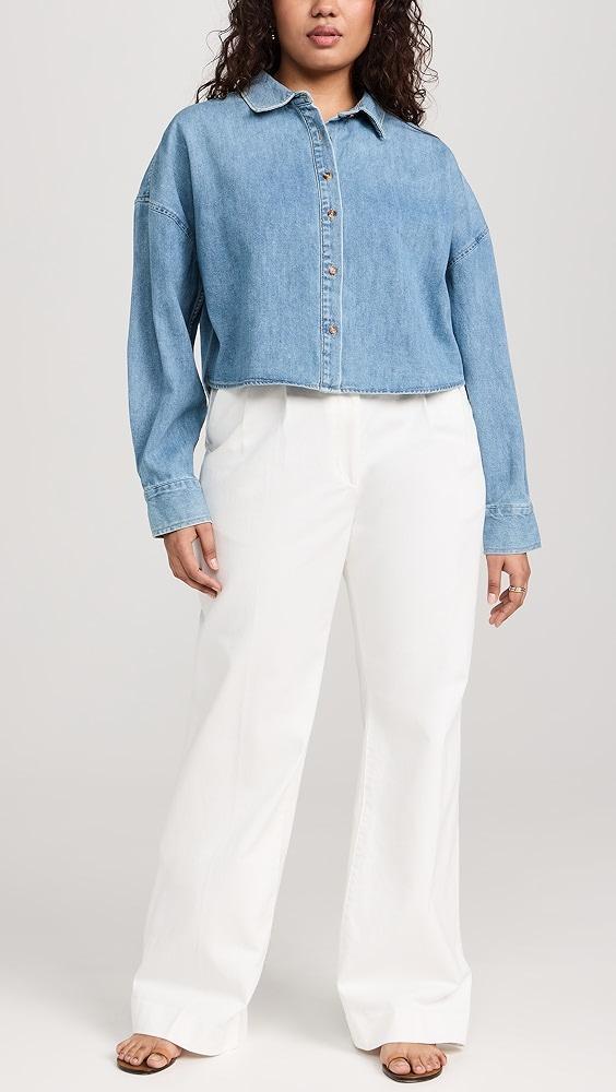 Favorite Daughter The Ex Boyfriend Crop Shirt | Shopbop Product Image