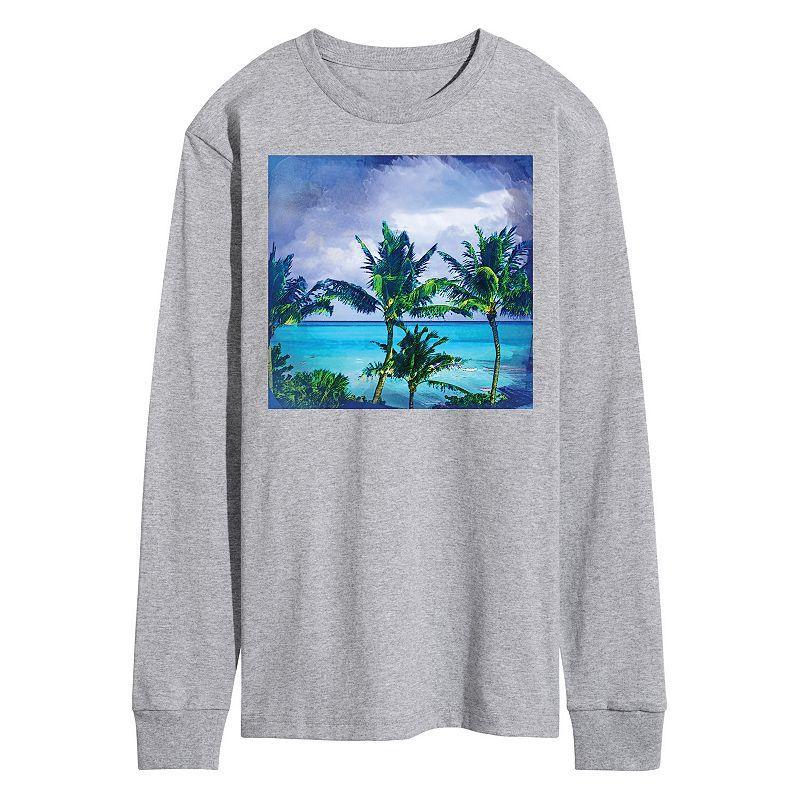 Mens Empyre Beach Graphic Tee Med Grey Product Image