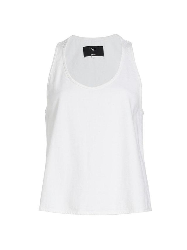 Womens Moon V-Neck Cotton Tank Product Image