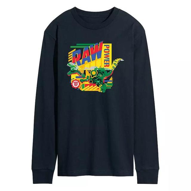 Mens Transformers Raw Power Long Sleeve Graphic Tee Product Image