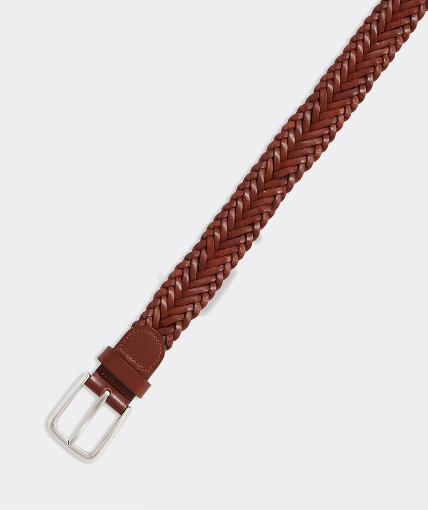 Flat Braided Leather Belt Product Image