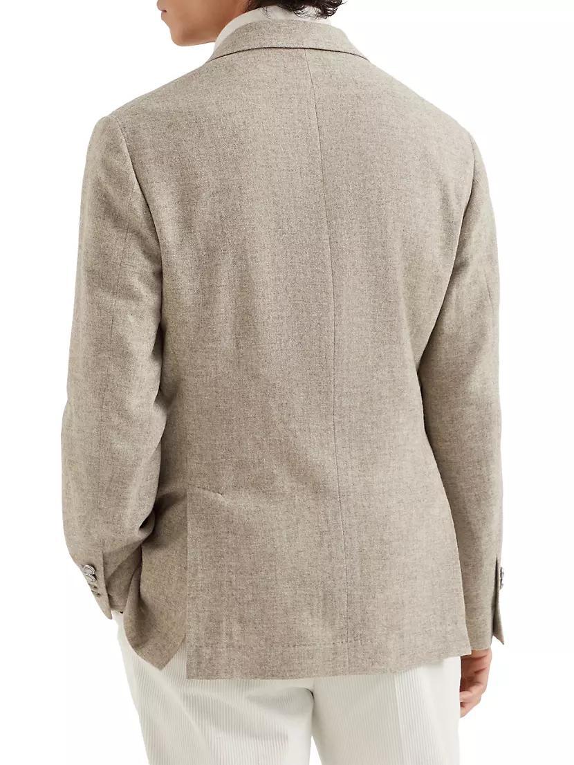 Yak Deconstructed Blazer with Large Peak Lapels Product Image