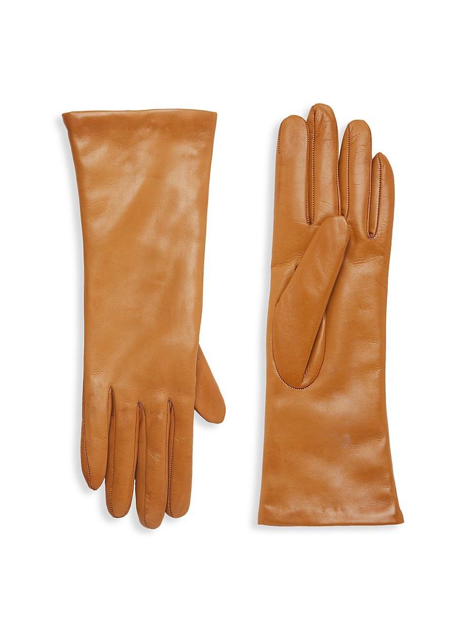 Womens COLLECTION Cashmere-Lined Leather Gloves Product Image