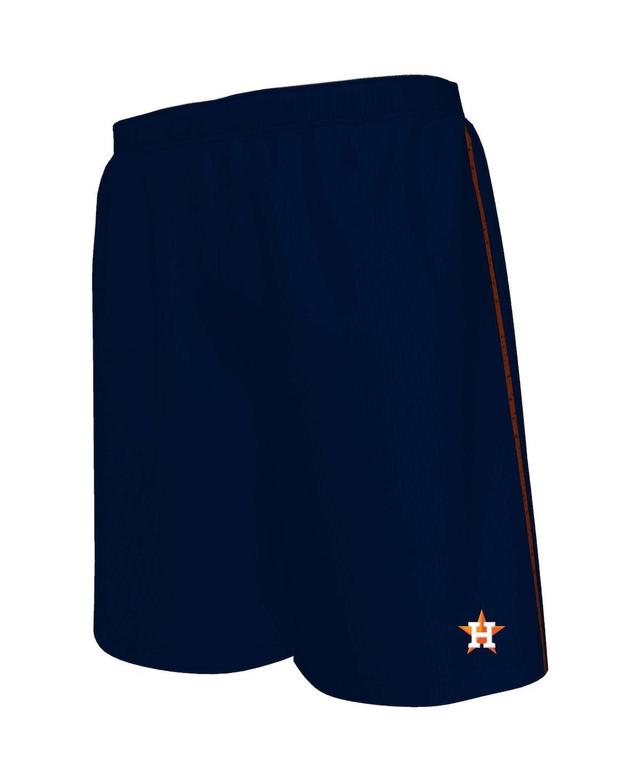 Mens Majestic Houston Astros Big & Tall Mesh Shorts Blue Product Image