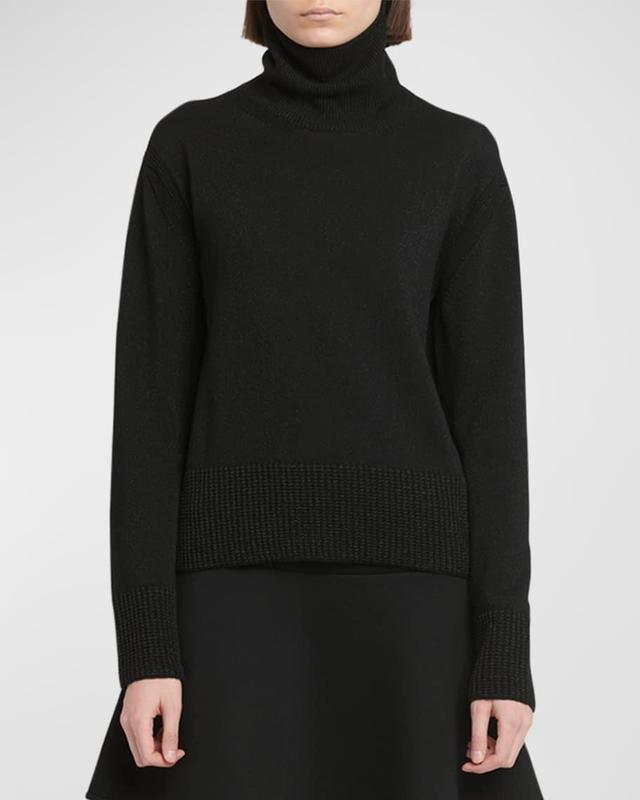 Wool Lurex Turtleneck Sweater  Product Image