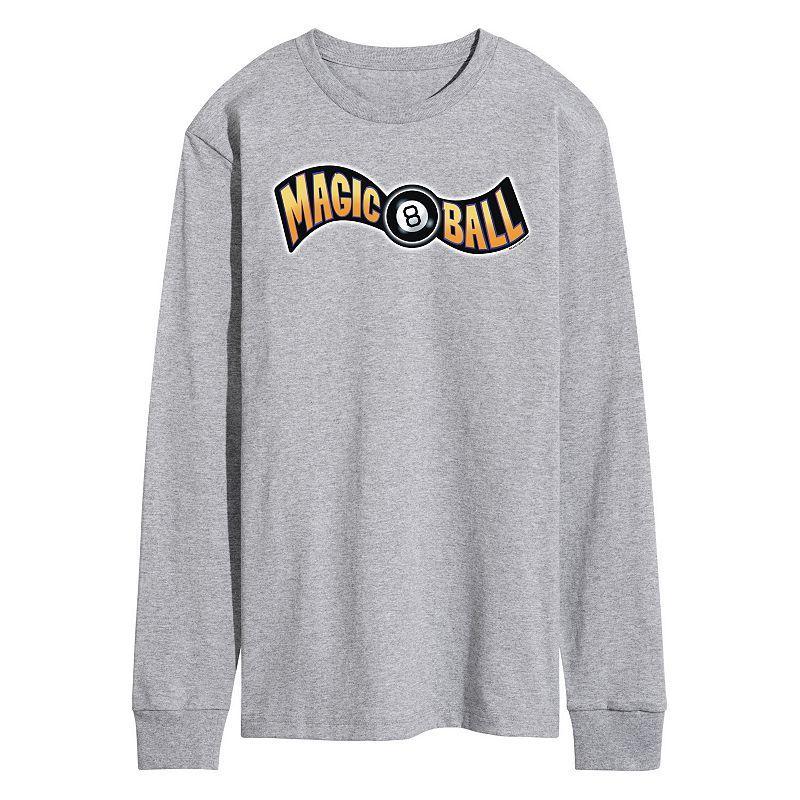 Mens Magic 8 Ball Logo Longsleeve Tee Med Grey Product Image