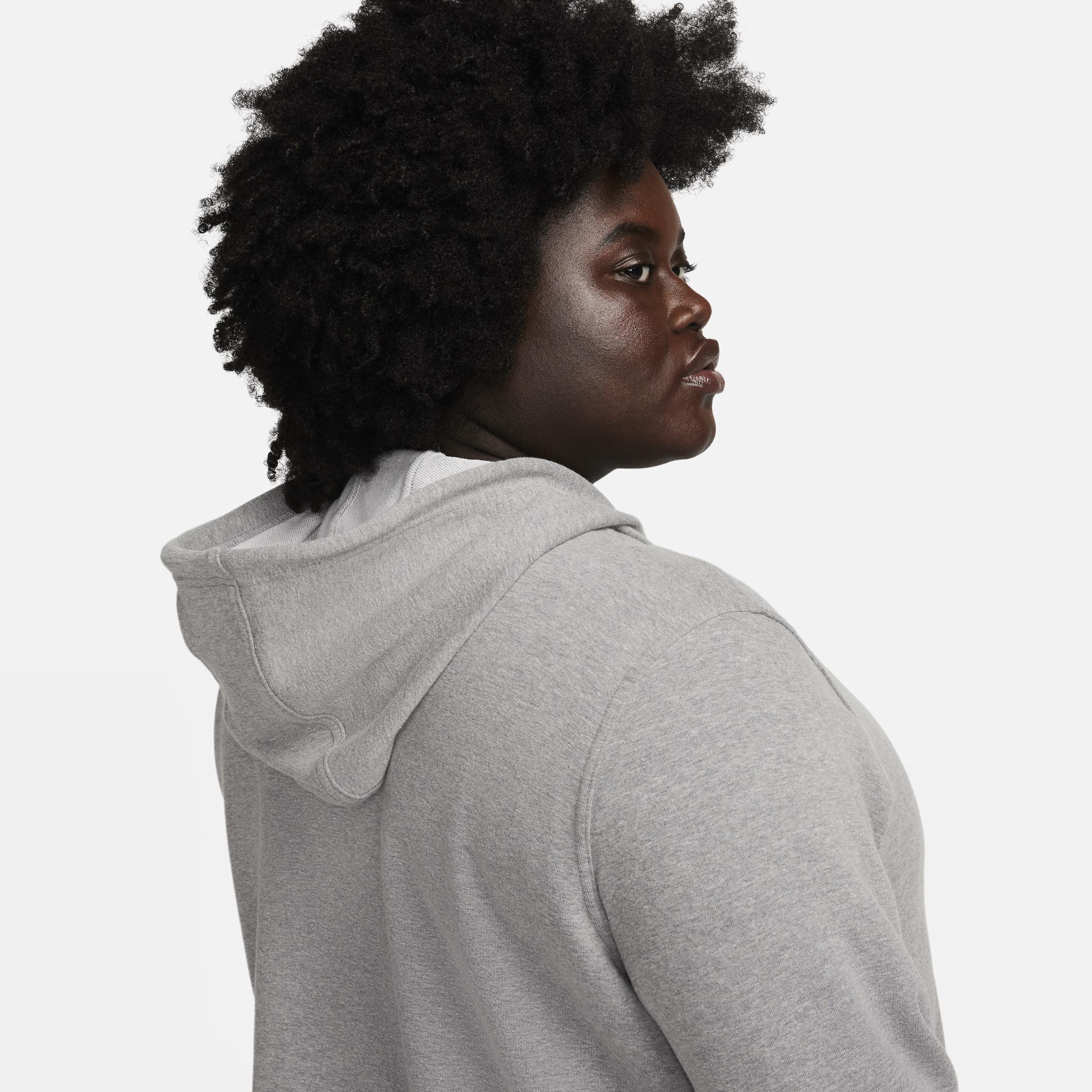 Nike Women's Dri-FIT One Full-Zip French Terry Hoodie (Plus Size) Product Image