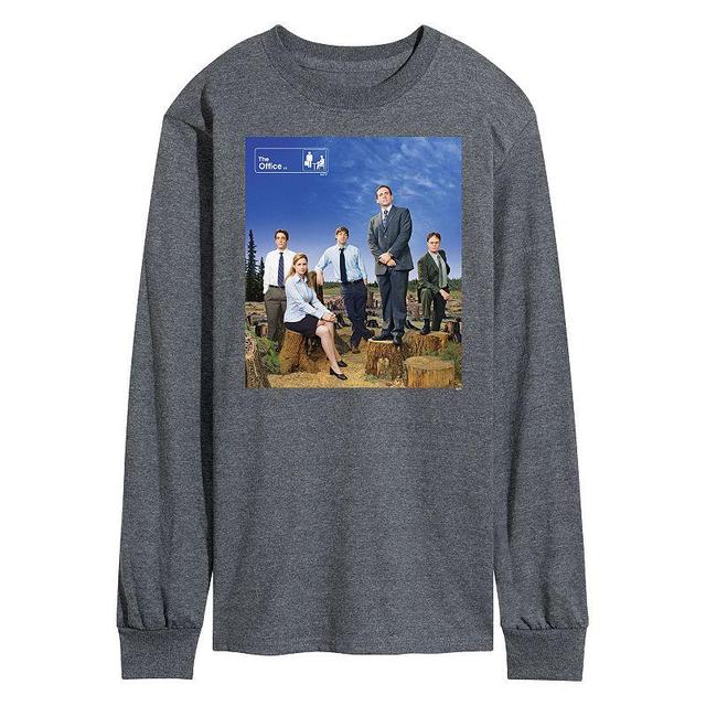 Mens The Office Cast Photo Long Sleeve Tee Product Image