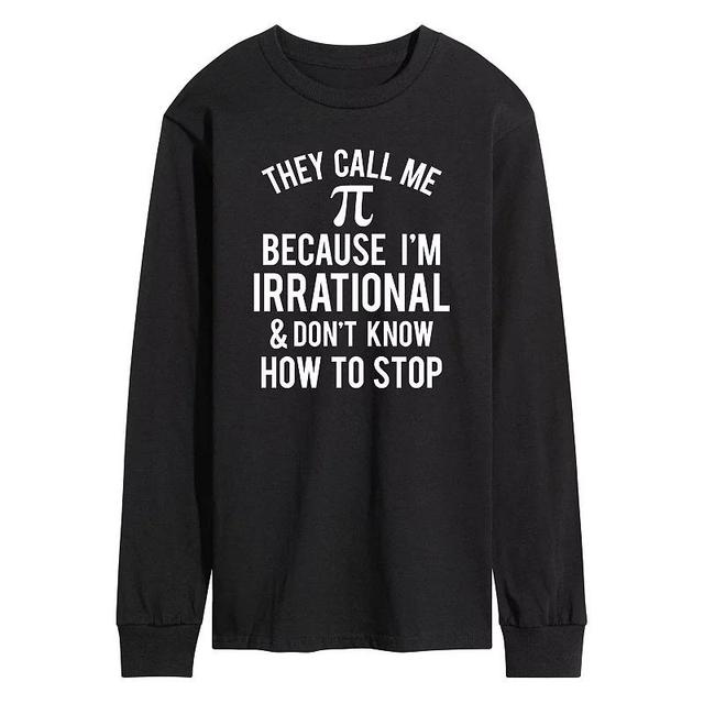 Mens Call Me Pi Long Sleeve Tee Product Image