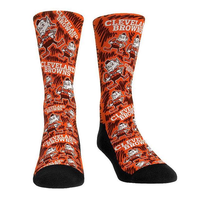 Rock Em Socks Cleveland Browns Throwback Logo Sketch Crew Socks, Mens Product Image